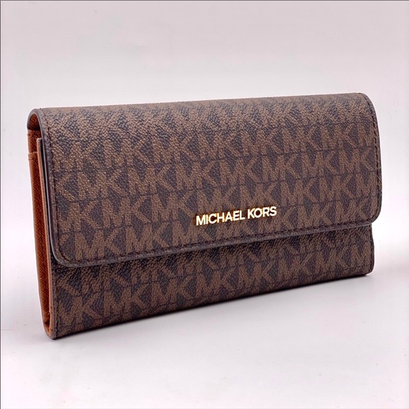 Michael Kors Trifold Wallet Brown - Picture 1 of 9
